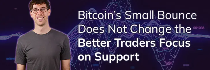 Bitcoin’s small bounce does not change the better traders focus on support teaser image
