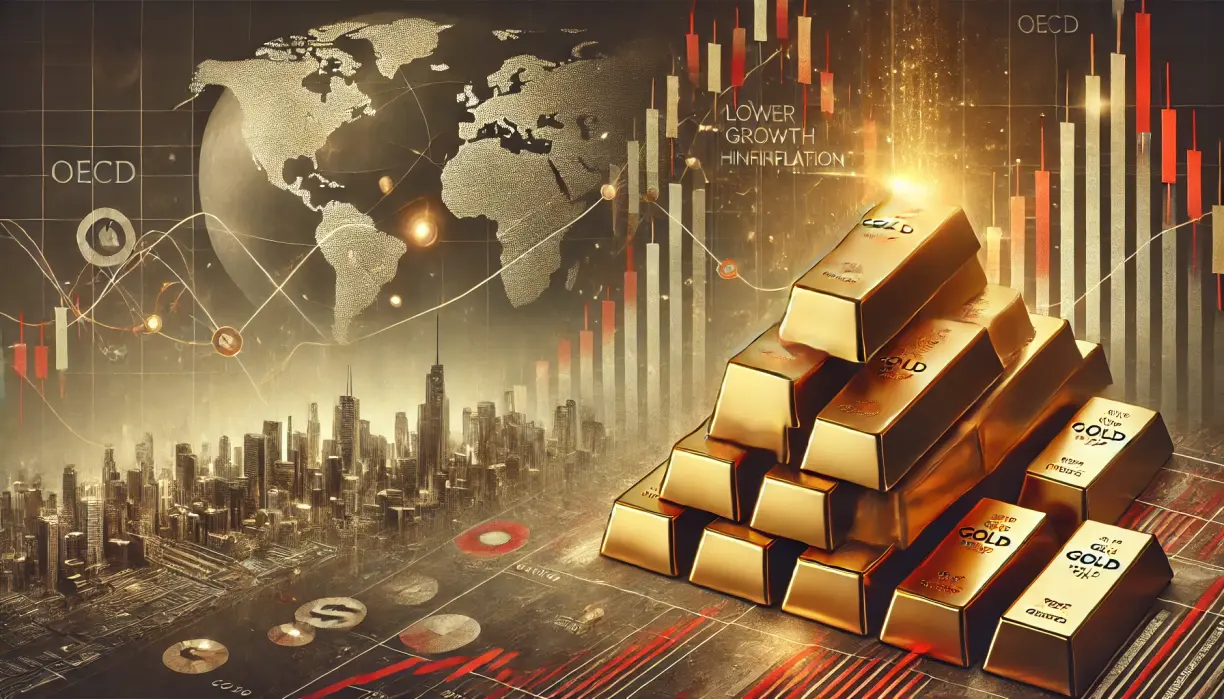 Gold and the OECD Economic Outlook: Trade wars to cut growth, raise inflation, and complicate rate path teaser image
