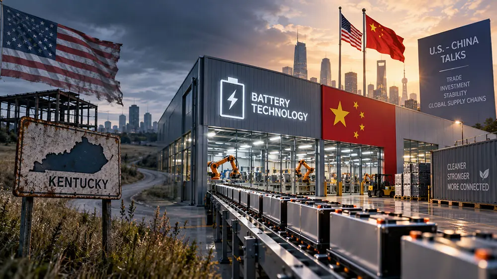US battery startup that chose China over Kentucky opens first factory as Trump, Xi meet teaser image