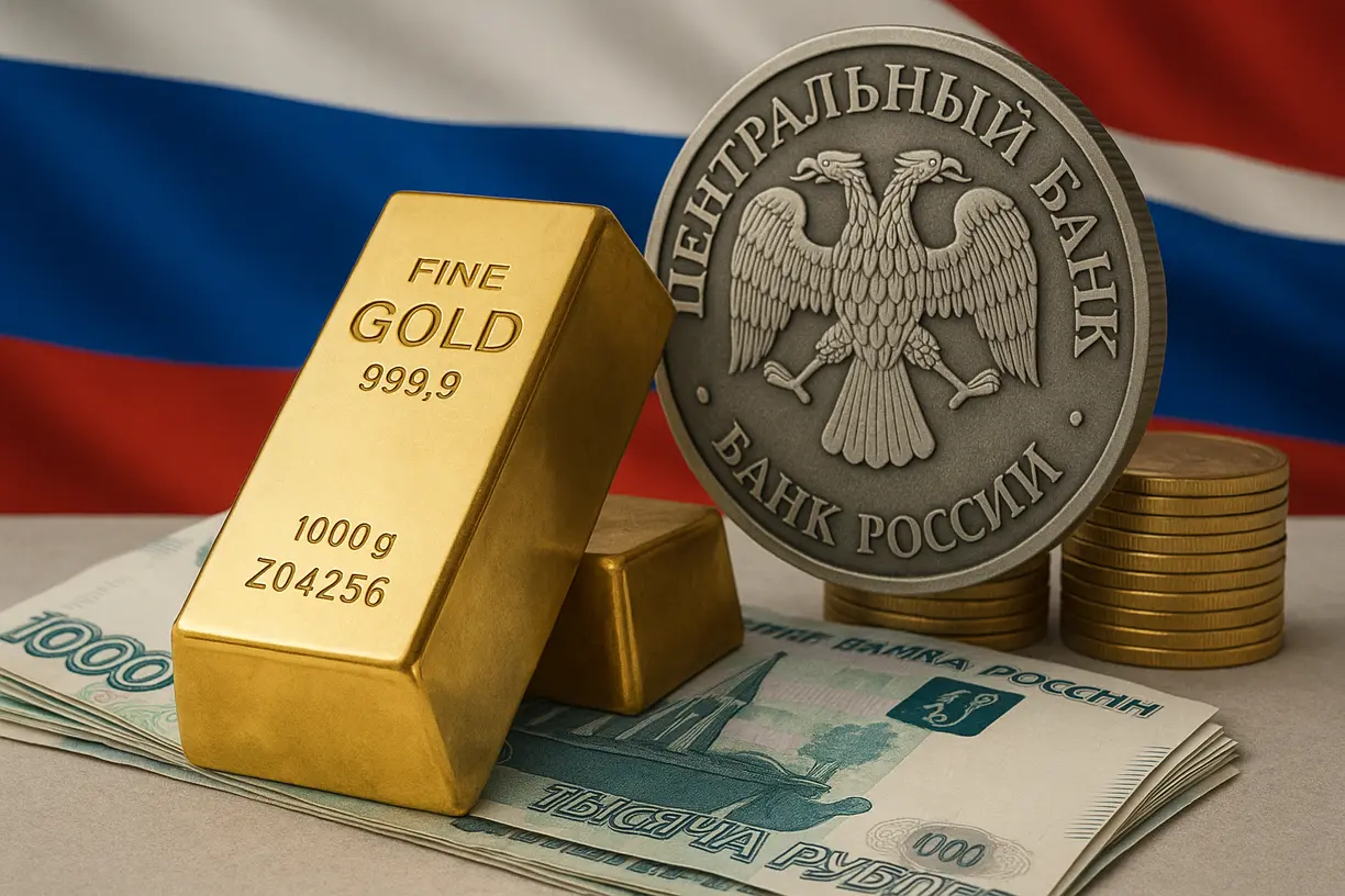 Russia’s central bank forced to sell gold reserves to cover budget, support ruble teaser image