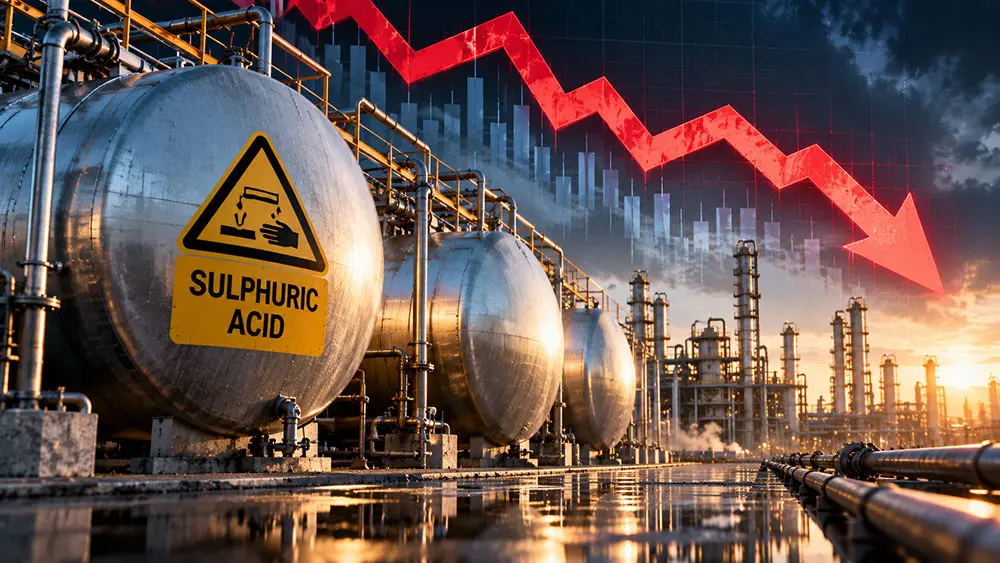 Sulphuric acid prices due to extend decline in 2027, CRU says teaser image