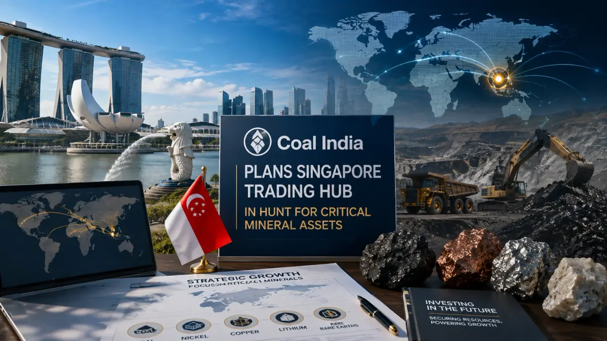 Coal India plans Singapore trading hub in hunt for critical mineral assets, sources say teaser image