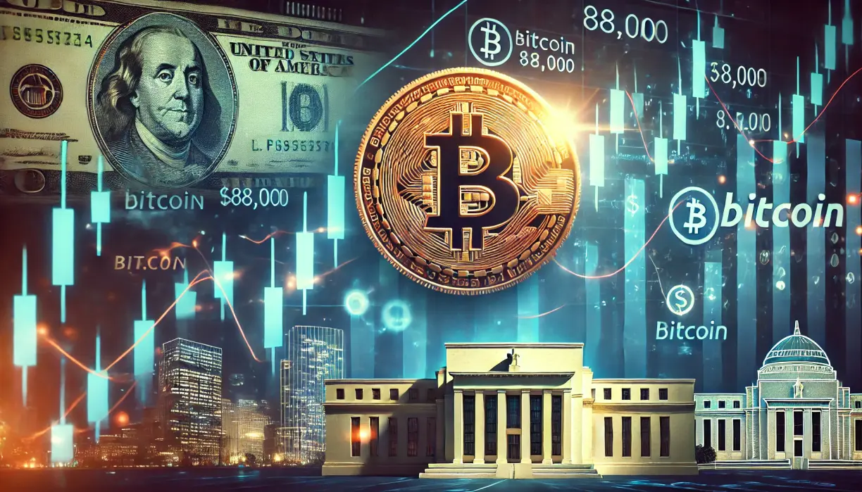 Bitcoin rally pauses at $88k as Fed signals possible rate cut hold teaser image