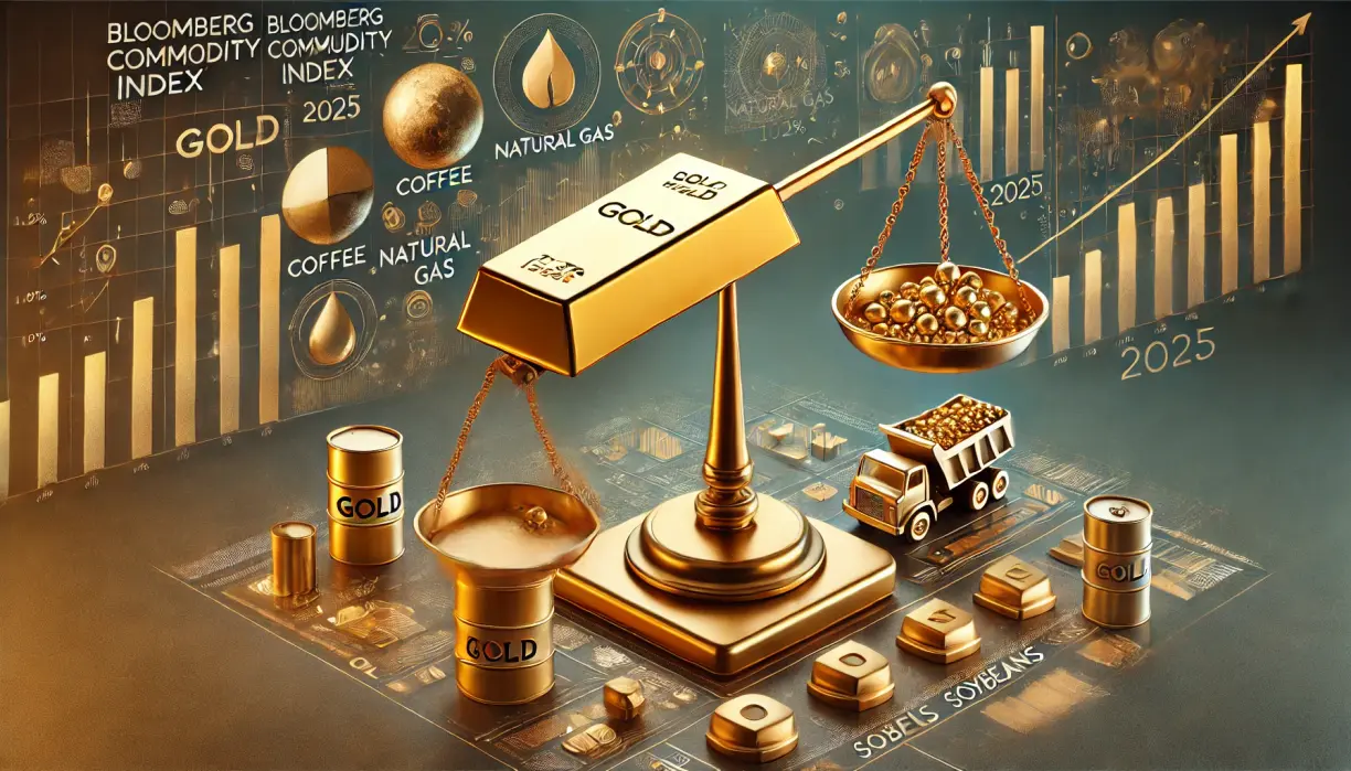 Gold’s weighting in Bloomberg Commodity Index to drop in 2025 teaser image