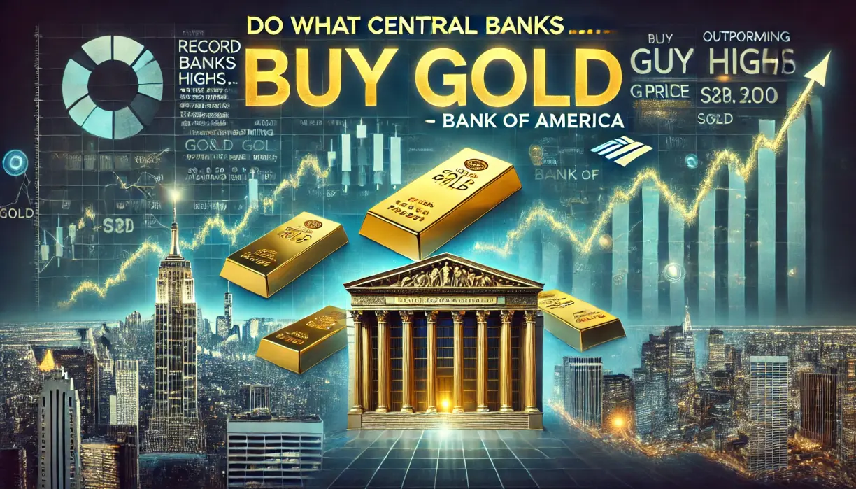 ‘Do what central banks are doing... buy gold’ - Bank of America teaser image