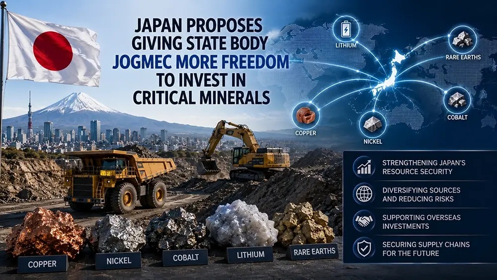 Japan proposes giving state body JOGMEC more freedom to invest in critical minerals teaser image