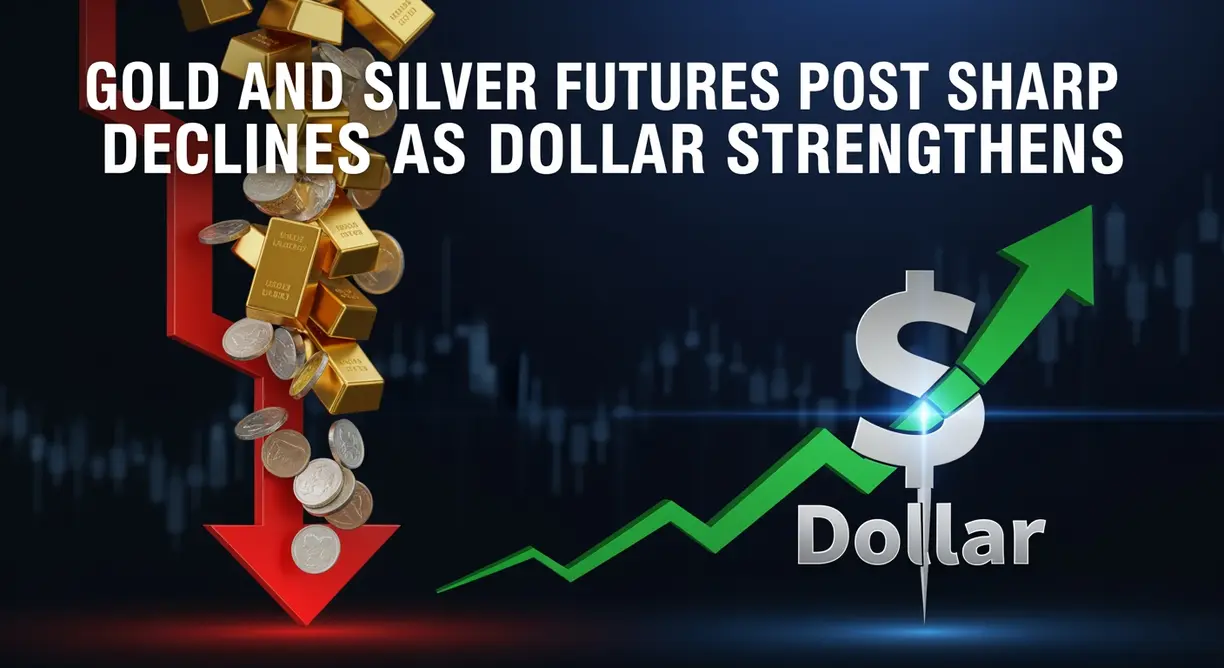 Gold and Silver Futures Post Sharp Declines as Dollar Strengthens  teaser image