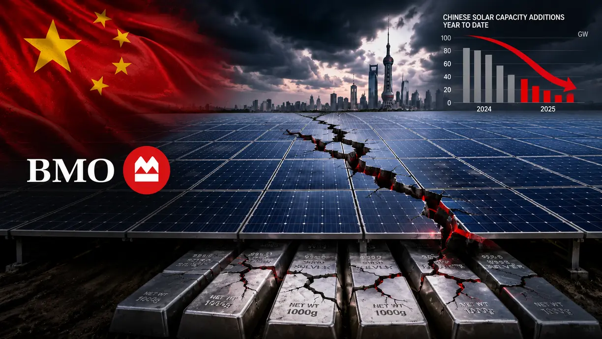 BMO warns weakening Chinese solar demand could weigh on silver prices teaser image