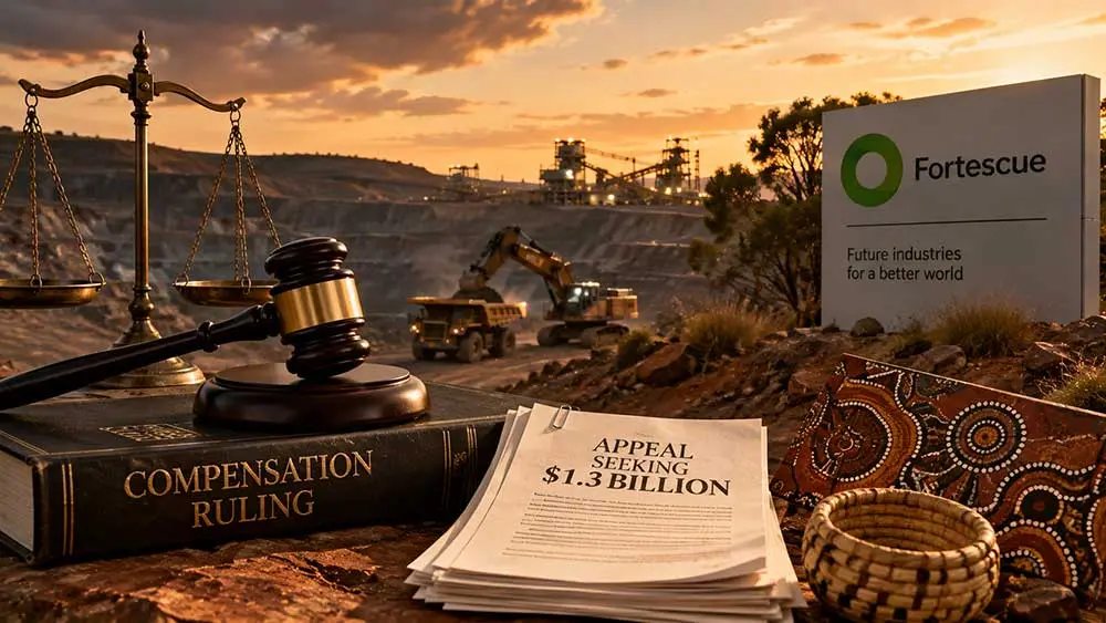 Australian Indigenous group appeals Fortescue mining compensation ruling, seeks $1.3 billion  teaser image