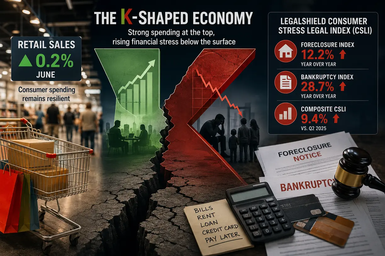 Strong retail sales mask widening K-shaped economy as consumer financial stress mounts teaser image