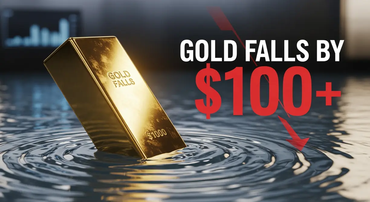 Gold tumbles over $100 as Iran war fans inflation fears teaser image