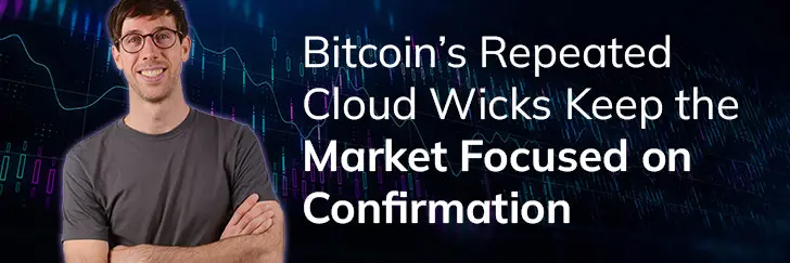 Bitcoin’s repeated cloud wicks keep the market focused on confirmation teaser image