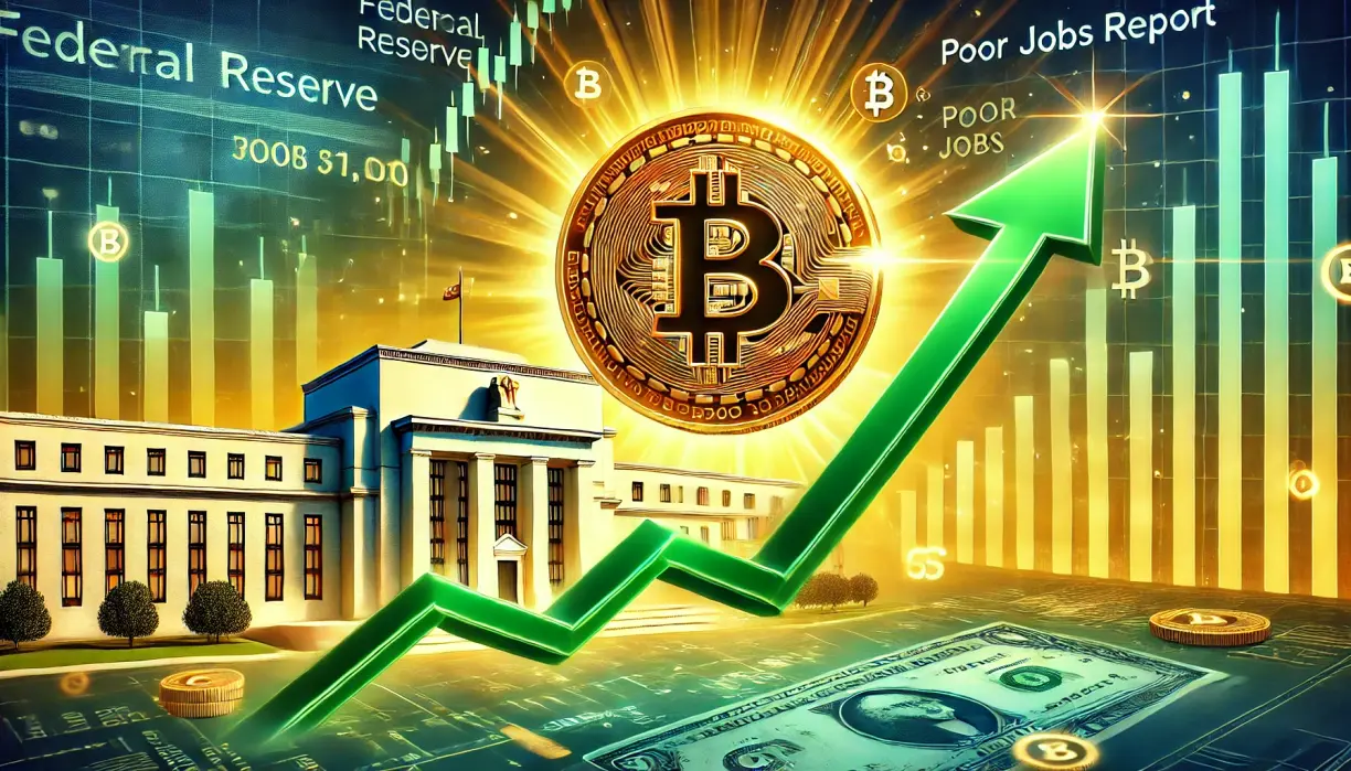 Bitcoin price bounces above $71k, stocks climb as poor jobs report cements Fed rate cut teaser image