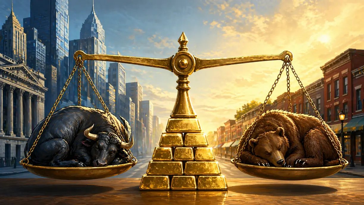 Wall Street and Main Street retreat to the fence after gold remains rangebound with central bank rate decisions on deck teaser image