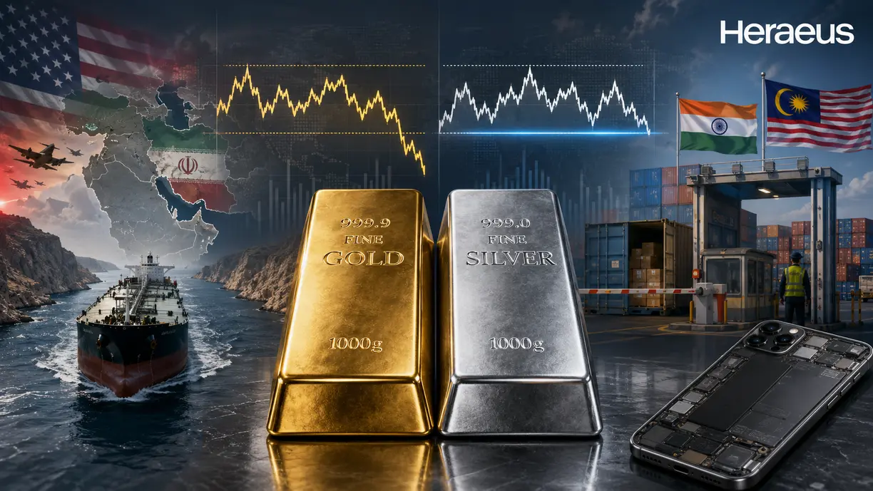 Gold prices captive to Iran headlines, silver faces critical test at $70/oz – Heraeus teaser image