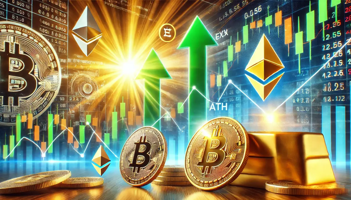 Bullish sentiment returns as stocks and cryptos climb higher, gold hits new ATH teaser image