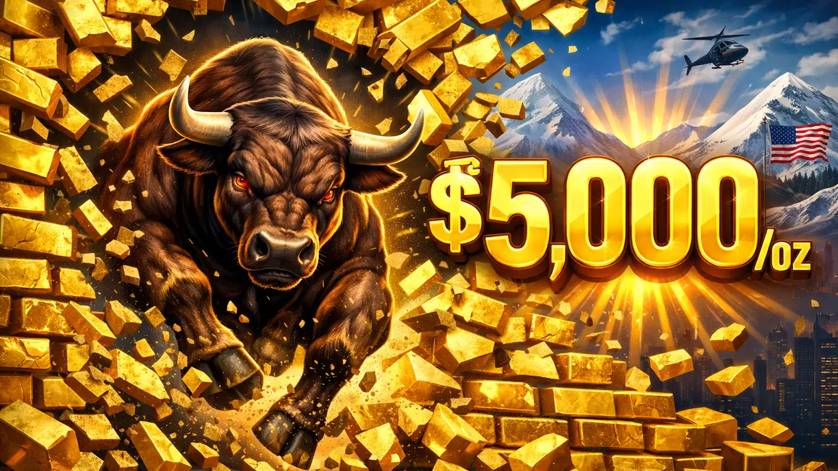 Wall Street back on the bandwagon as gold sniffs $5,000, Main Street cools its jets with first Fed decision of 2026 on deck teaser image