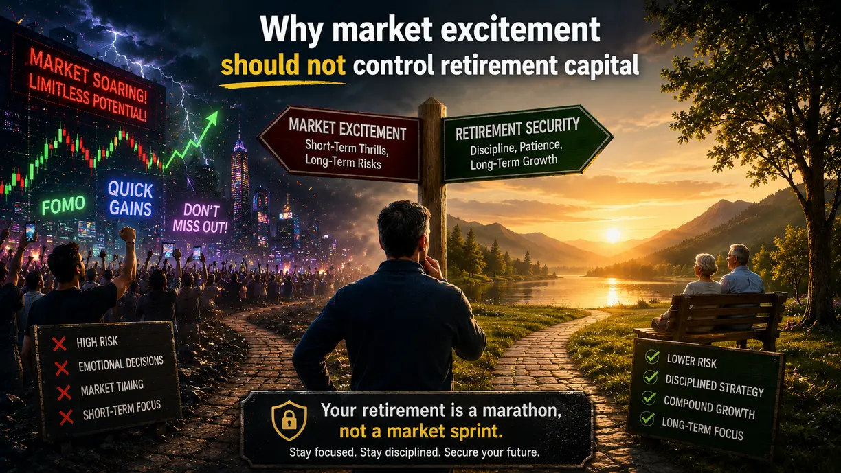 Why market excitement should not control retirement capital teaser image