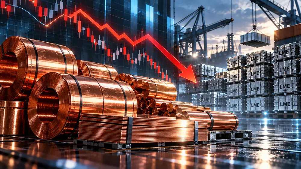 Copper price falls to five-week low as LME inventory build continues teaser image
