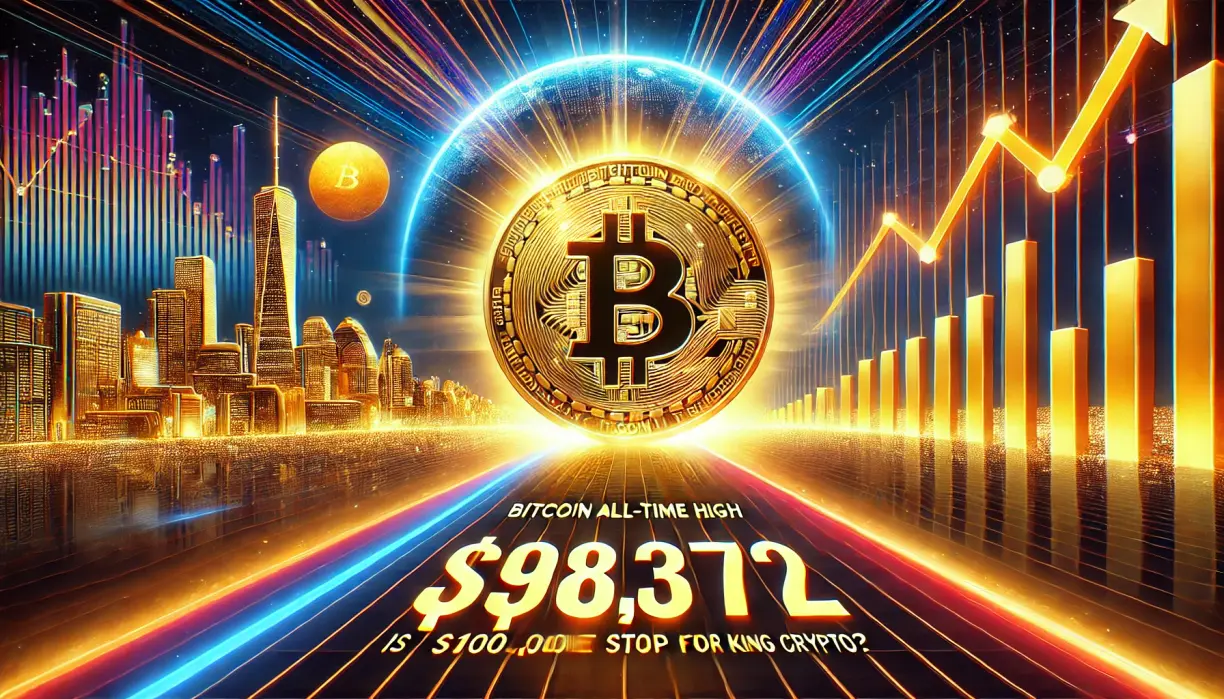 Bitcoin hits new all-time high of $98,372: Is $100,000 the next stop for King Crypto? teaser image