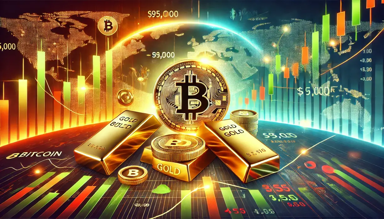 Rollercoaster markets: Bitcoin breaks $95k, gold rises, stocks see mixed results teaser image