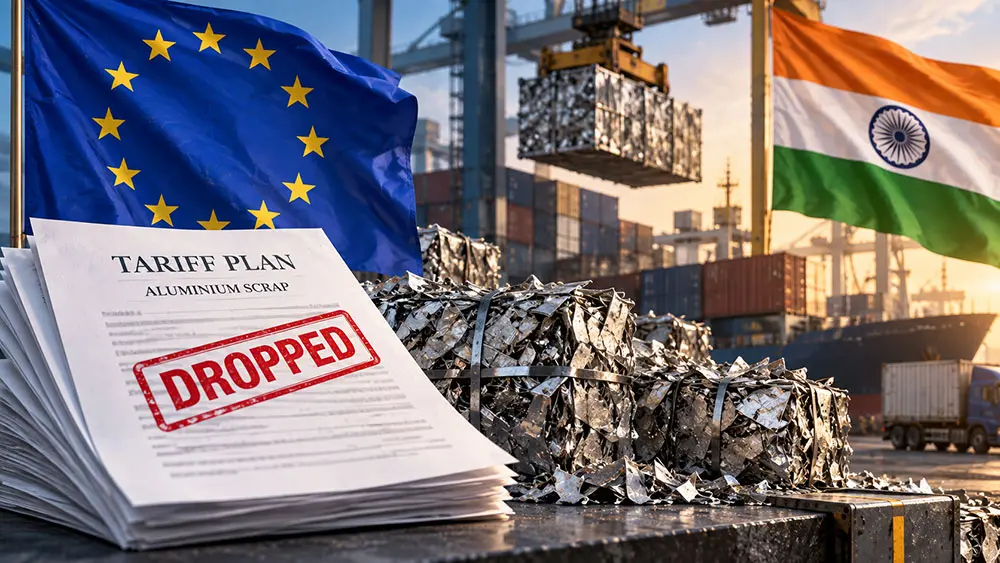 EU dropped aluminium scrap duty plan over India concerns, sources say teaser image