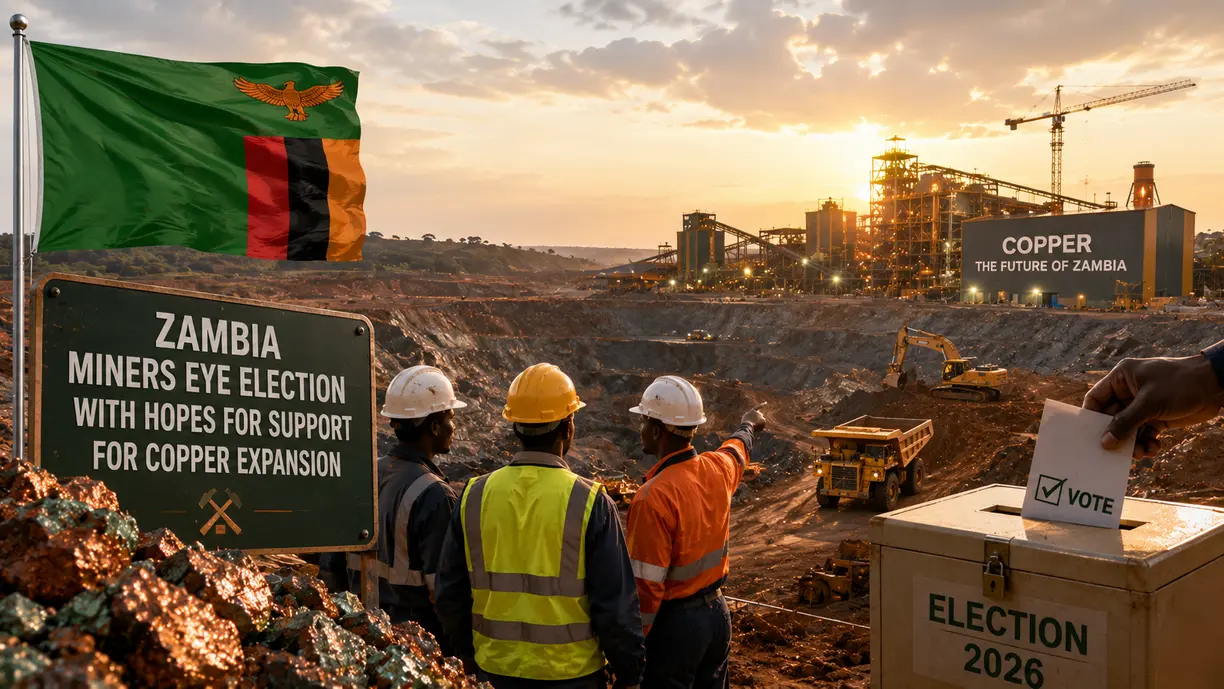 Zambia miners eye election with hopes for support for copper expansion teaser image