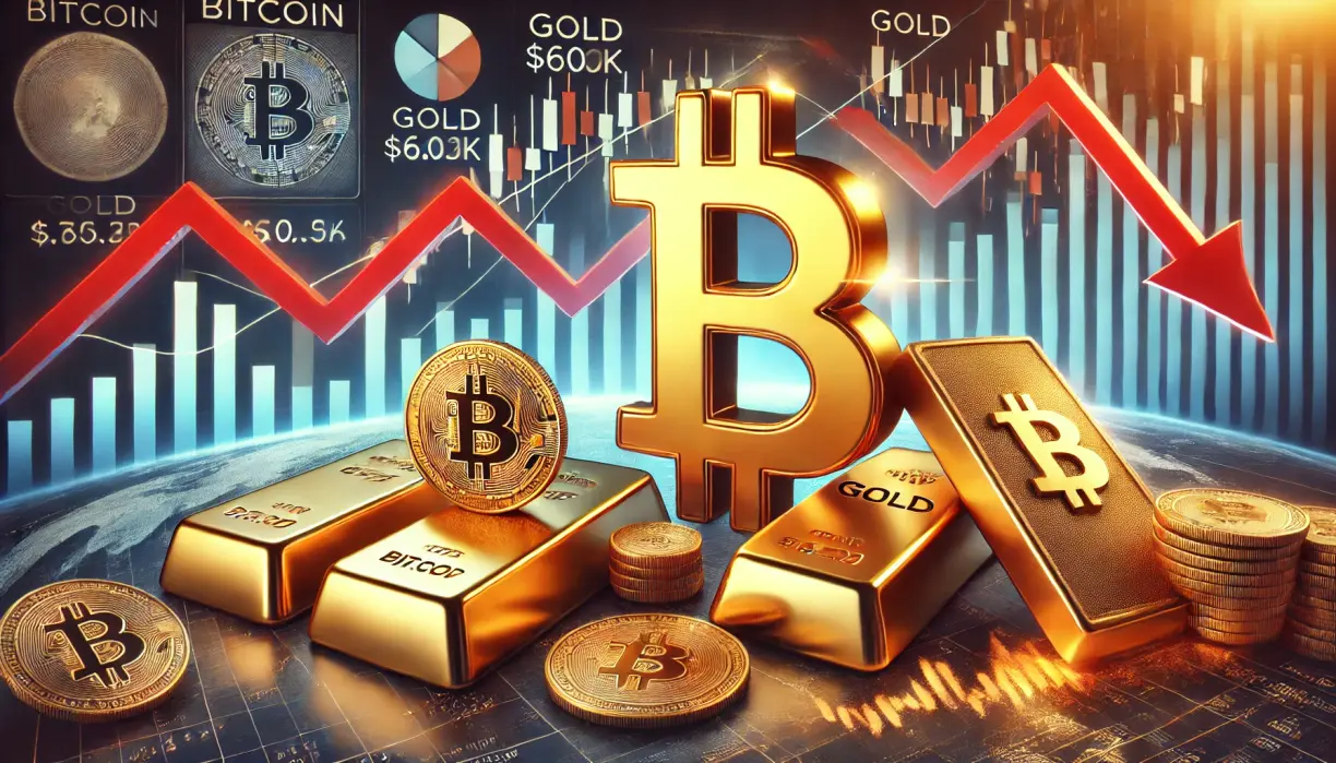 Mixed day for financial markets: Bitcoin holds $60k, gold shows resilience, stocks decline teaser image