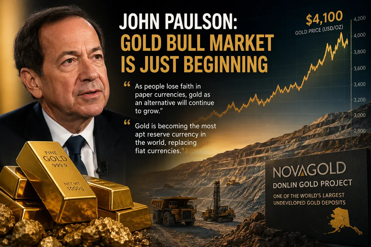 Billionaire John Paulson says gold bull market still in early stages teaser image