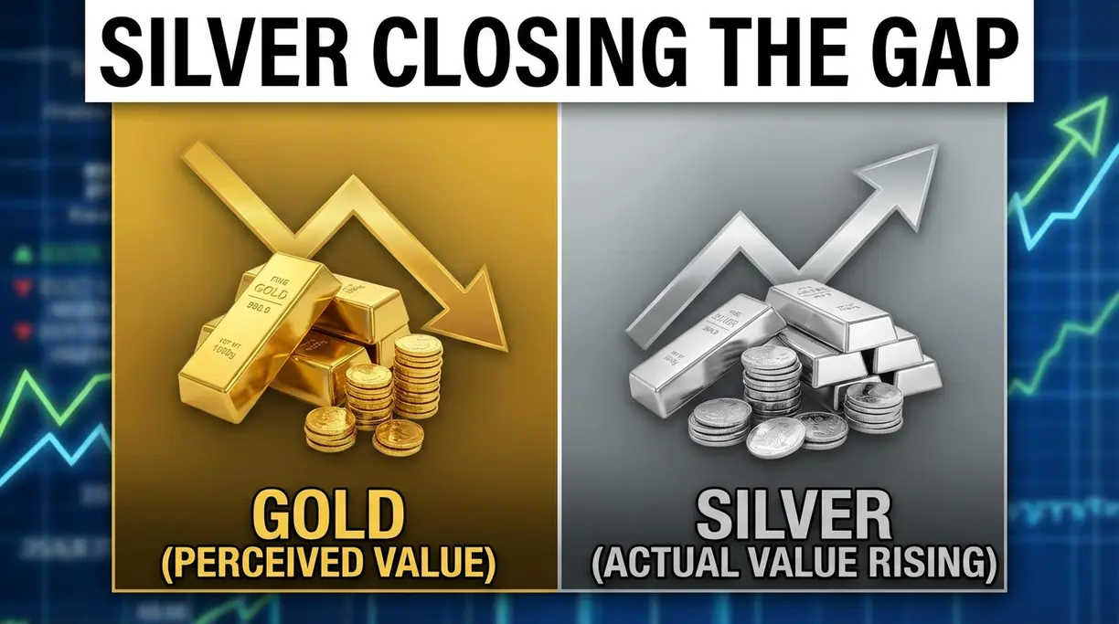 Silver continues to gain perceived value moving closer actual value when compared to gold teaser image