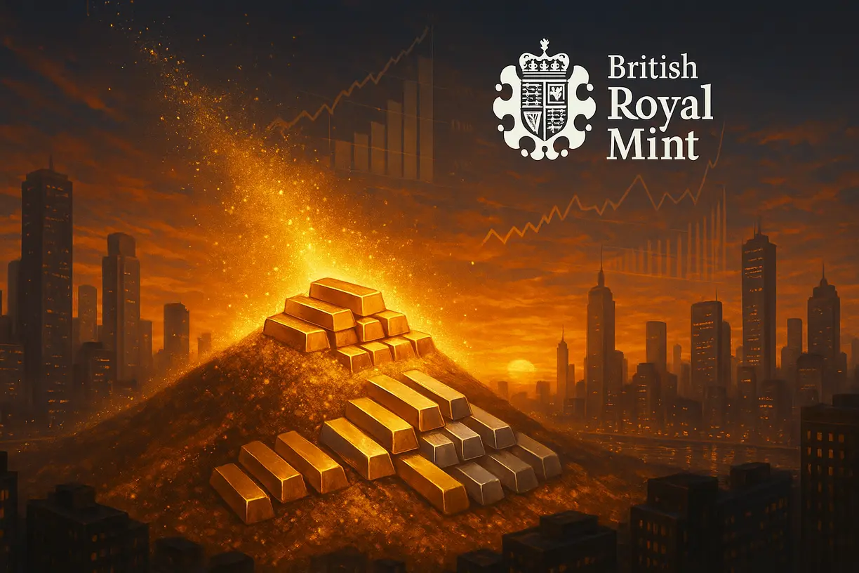 Record price rises drive unprecedented interest in gold, silver and platinum - British Royal Mint teaser image