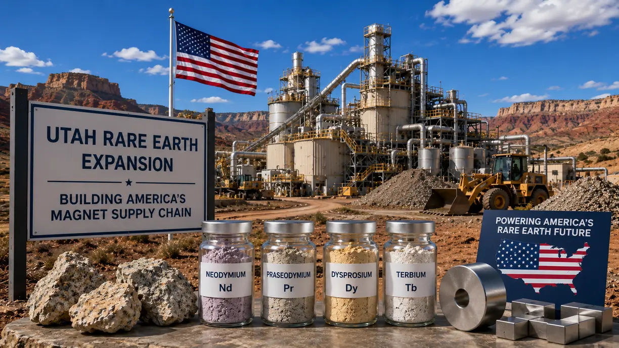 Energy Fuels kicks off Utah rare earth expansion to boost US magnet supply teaser image