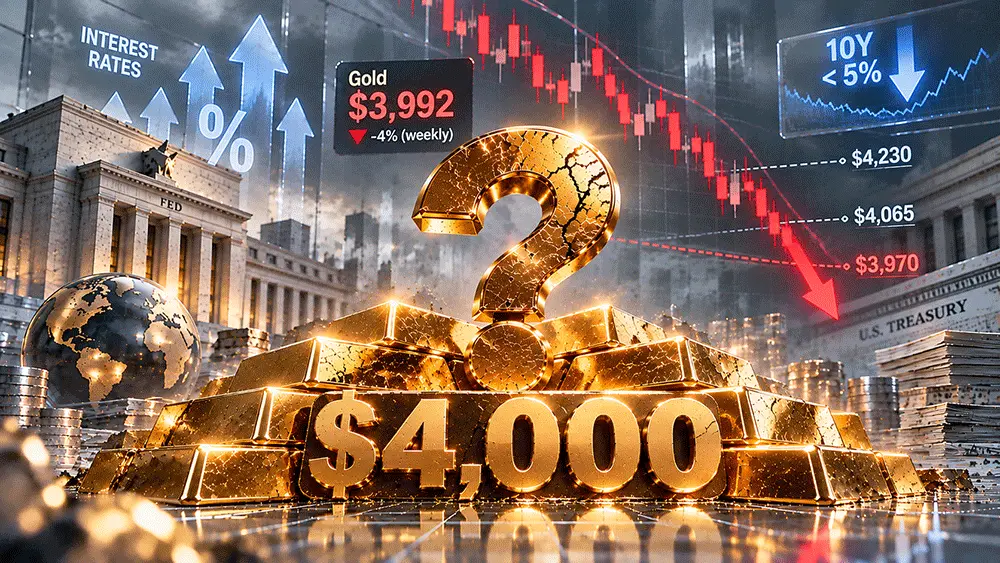 Gold's $4,000 support breaks, but is the selloff overdone?  teaser image