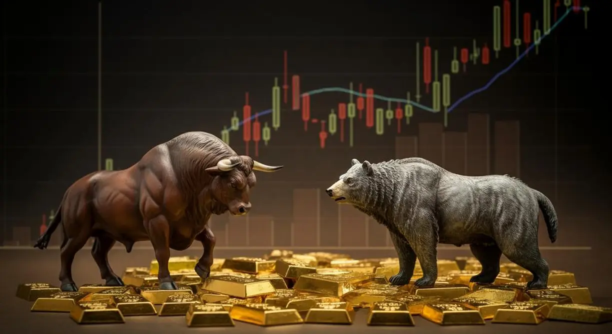 Wall Street evenly divided between bulls, bears, and the fence, Main Street cooler on gold’s potential gains teaser image