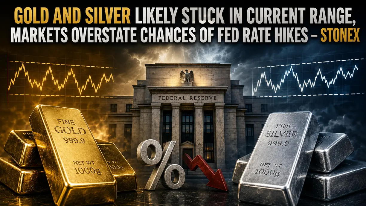 Gold and silver likely stuck in current range, markets overstate chances of Fed rate hikes – StoneX teaser image