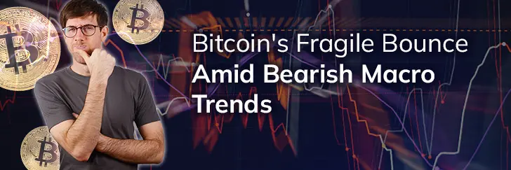 Bitcoin's fragile bounce amid bearish macro trends teaser image