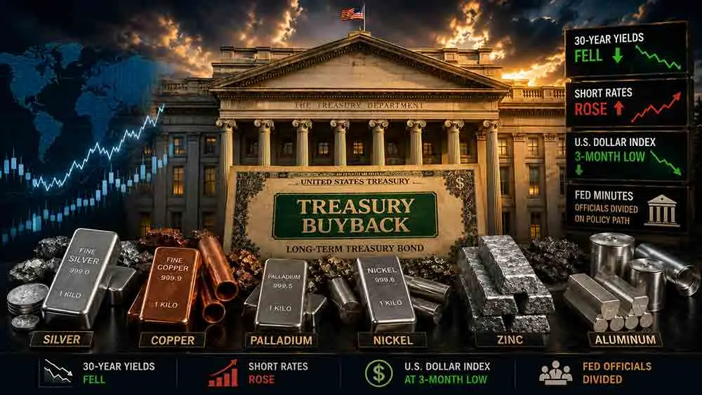 Gold price jumps 4% past $4,500 as Treasury buys back its own long-term debt teaser image