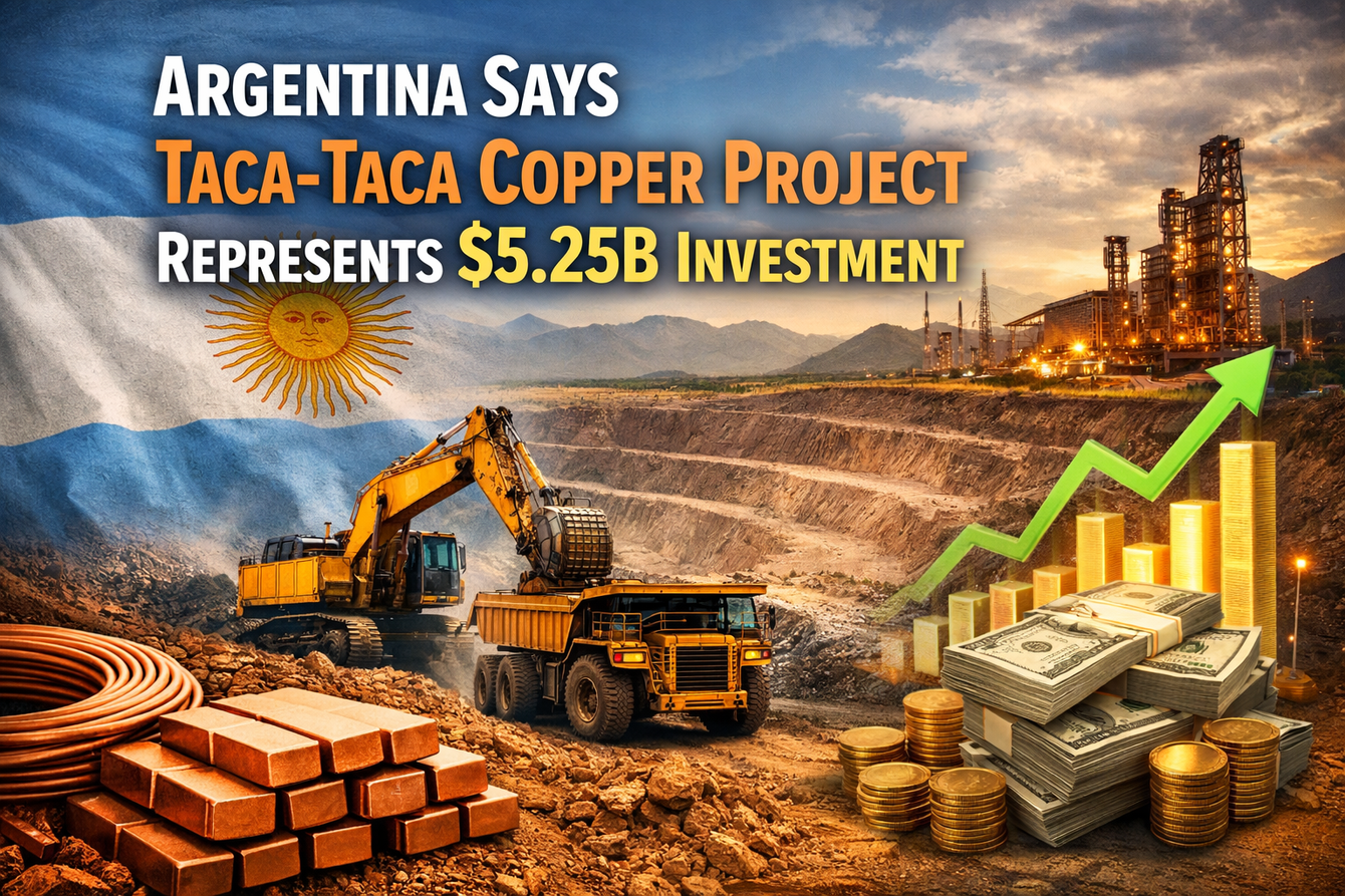Argentina says Taca-Taca copper project represents $5.25B investment teaser image
