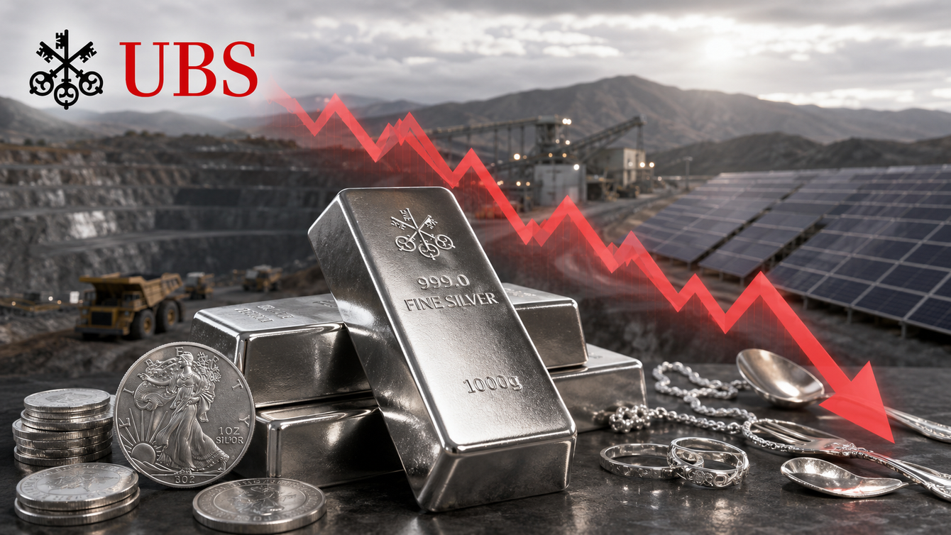 Silver price outlooks chopped as supply deficit forecasted to narrow dramatically in 2026 - UBS teaser image