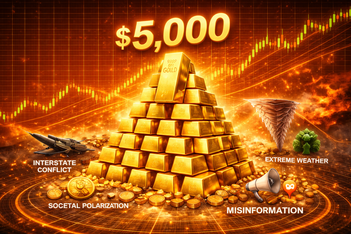 Gold continues to push closer to $5,000 as geopolitical risks dominate the global outlook teaser image
