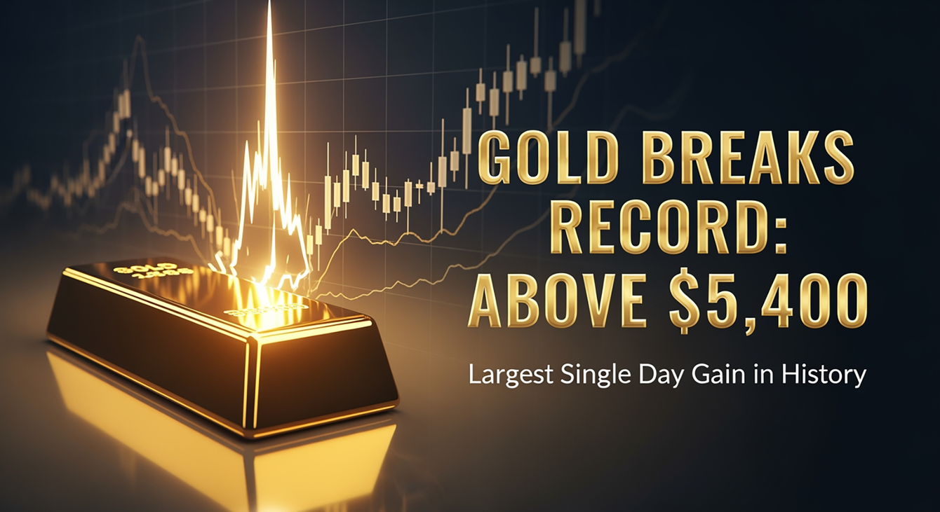 Gold Futures shatter records with largest single-day dollar gain in history teaser image