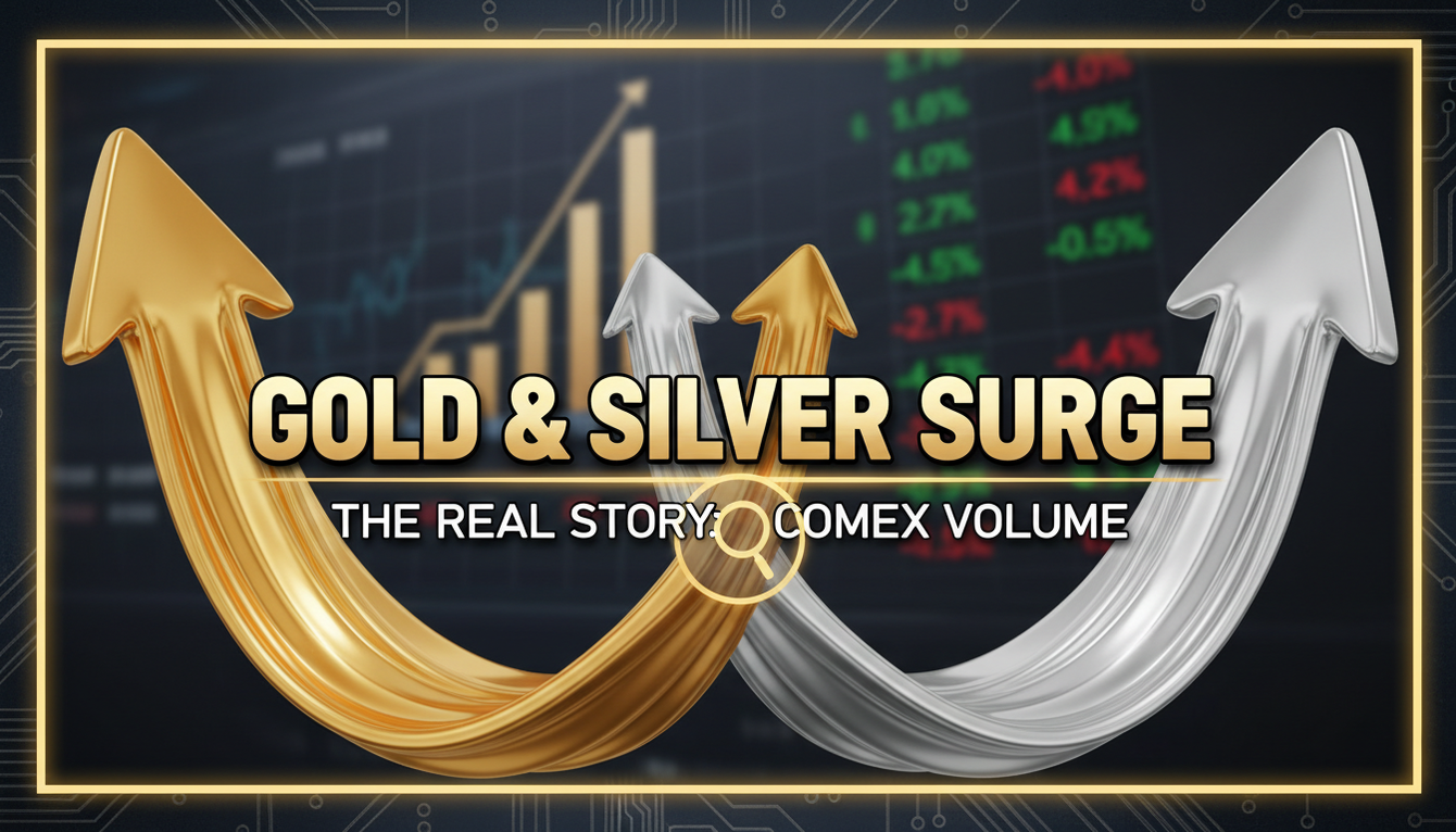Gold and silver surge but the real story lies in the Comex trading volume  teaser image