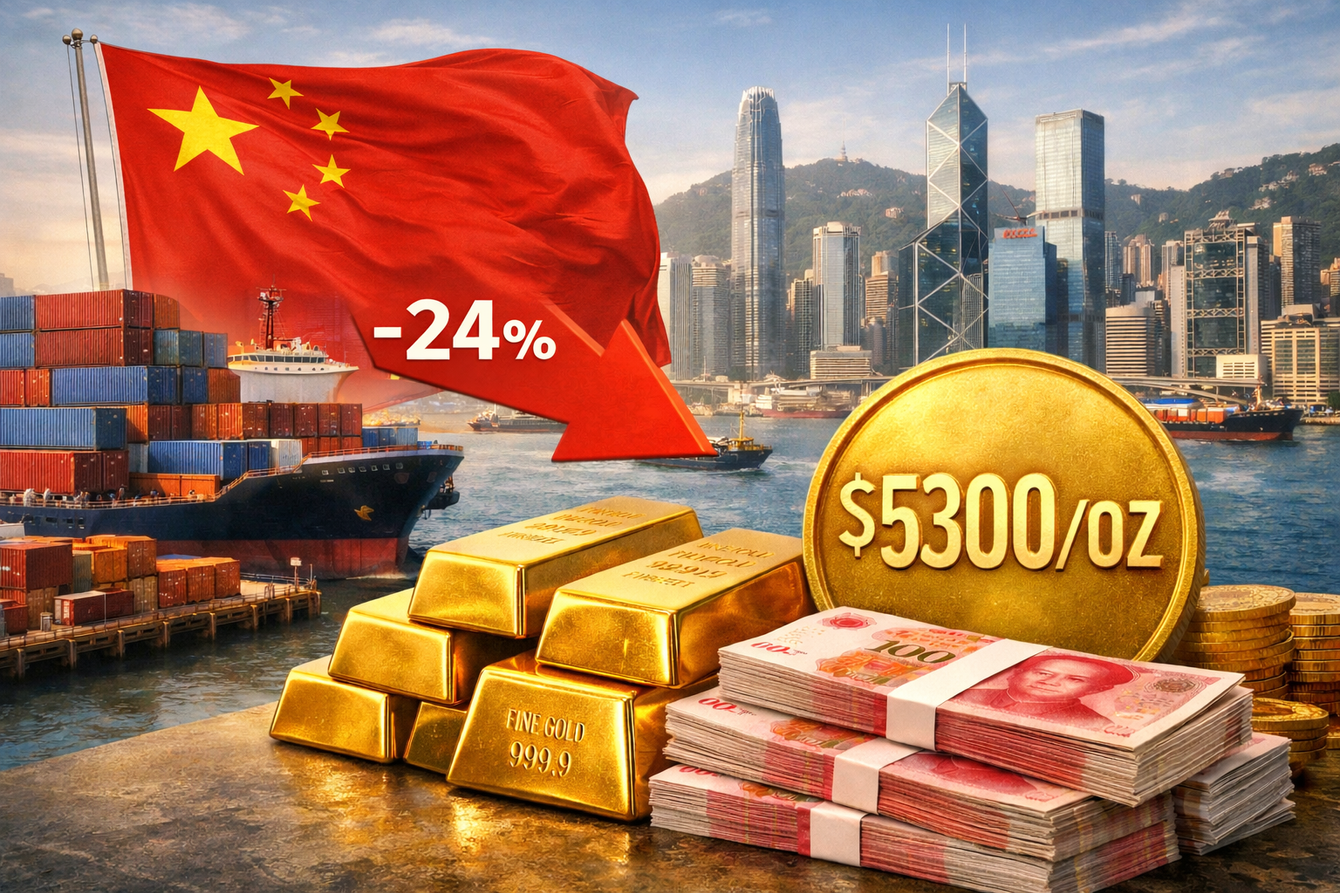 China's net gold imports through Hong Kong fall 24% in December, but premiums and retail demand soars in January teaser image