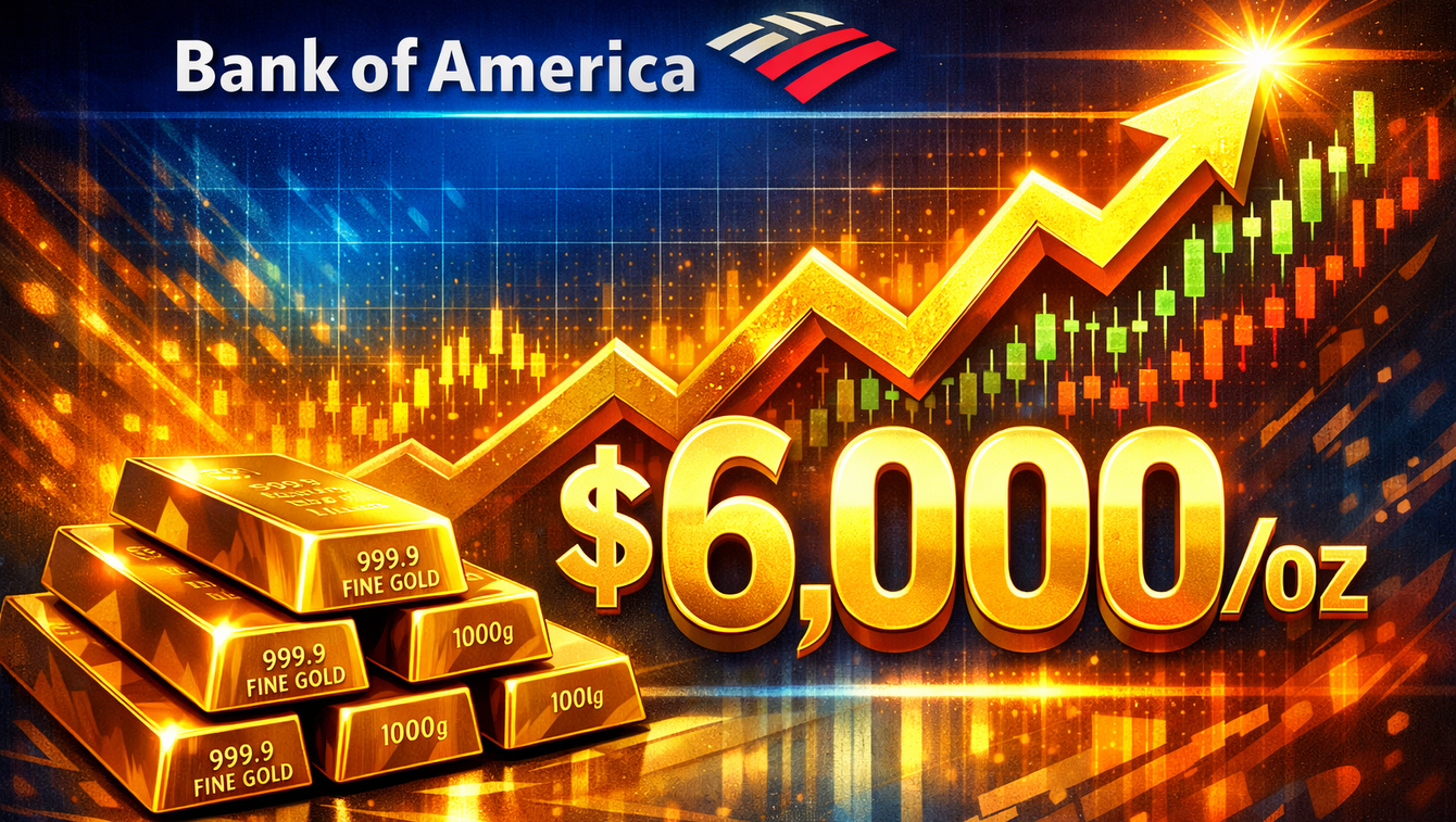 Forget $5,000: Bank of America sees gold price hitting $6,000/oz by Spring 2026 teaser image