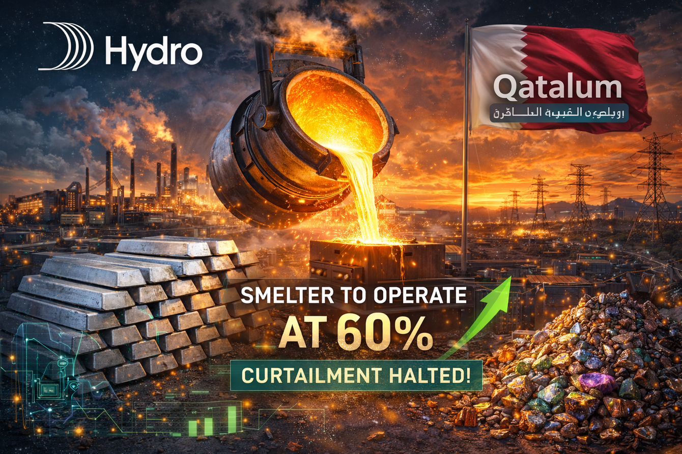 Norsk Hydro says Qatalum aluminum smelter to halt curtailment, operate at 60% teaser image