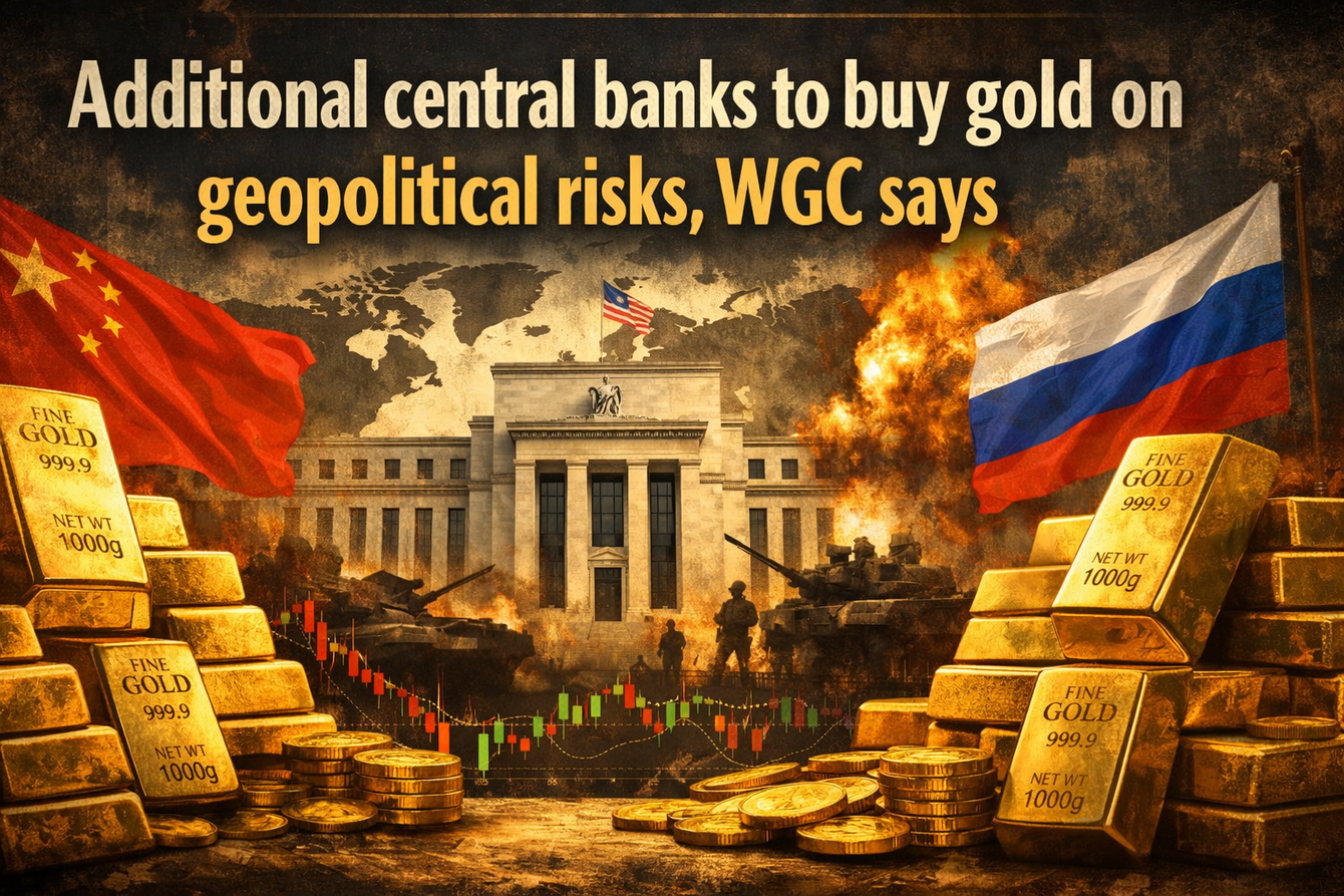 Additional central banks to buy gold on geopolitical risks, WGC says teaser image
