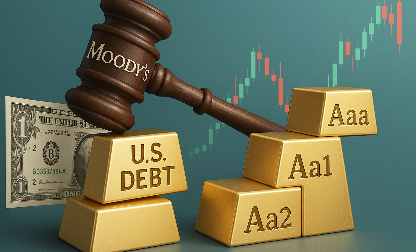 U.S. debt concerns following Moody’s downgrade push gold prices above $3,300 teaser image