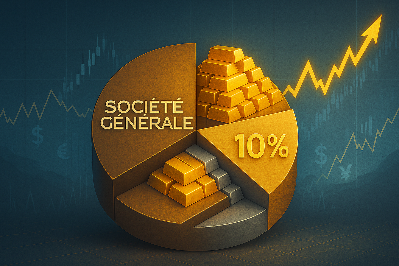 SocGen takes 10% maximum gold position ahead of new Fed easing cycle teaser image