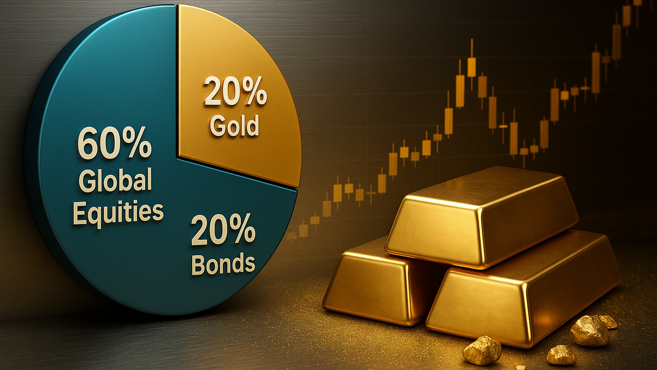 The 60/40 portfolio is dead: This is how much gold FTSE Russell thinks investors should have teaser image
