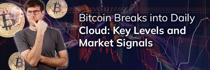 Bitcoin breaks into daily cloud: Key levels and market signals teaser image